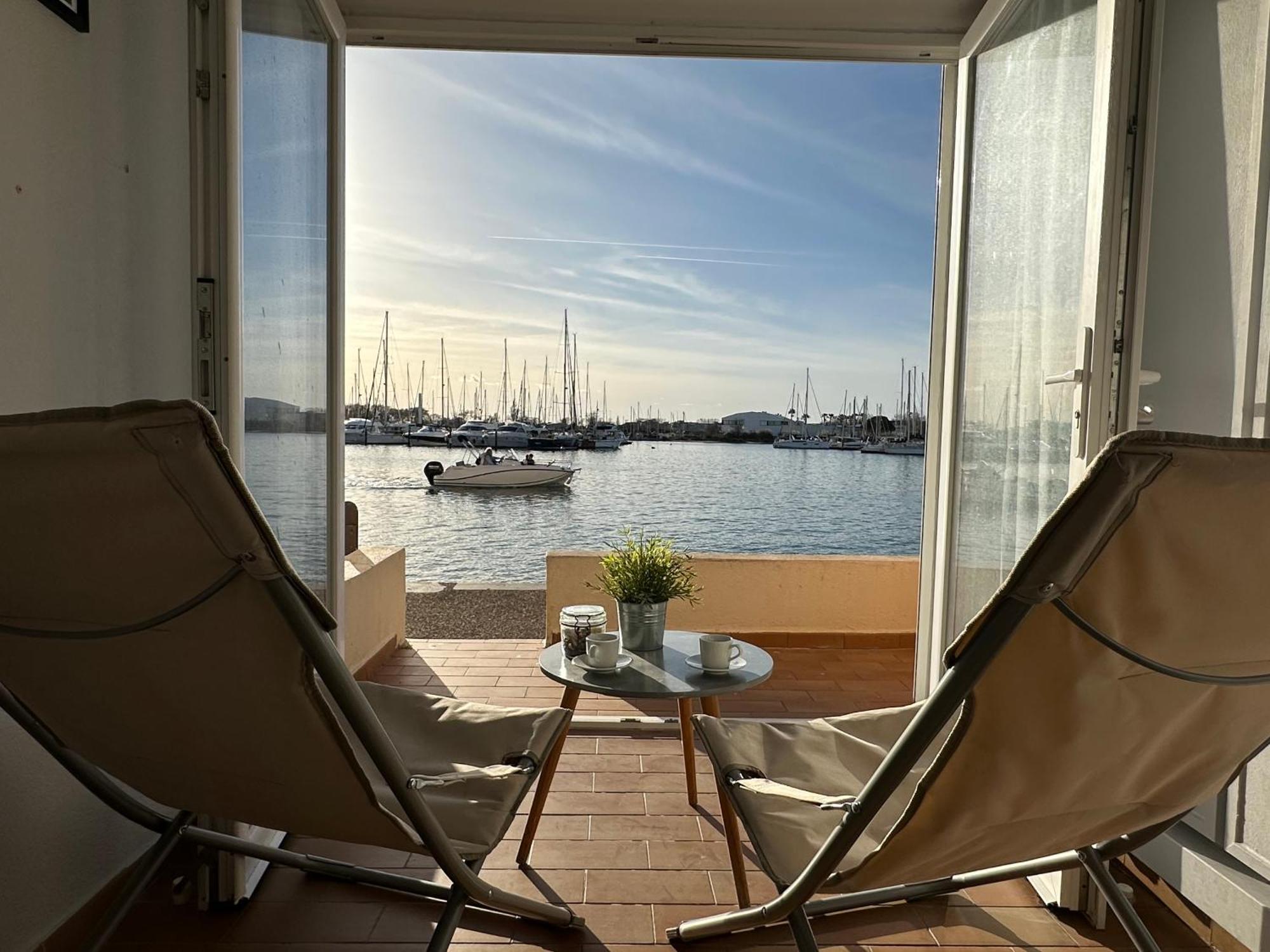 Studio - Les Pieds Dans L'Eau Agreable En Toutes Saisons 4 Couchages - Climatisation - Parking Prive - Piscine Sur Mer - Vue Magnifique Et Rare - Situation Optimum - Les Argonautes - Ile Des Pecheurs - Cap D'Агд Экстерьер фото